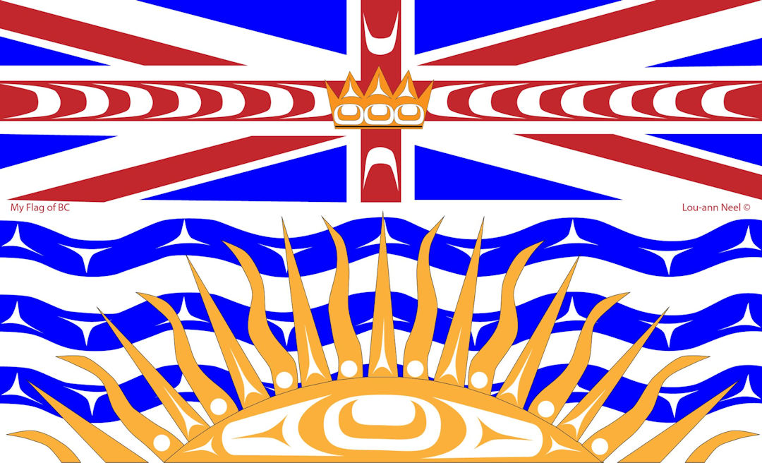 Flag of BC by Lou-ann Neel