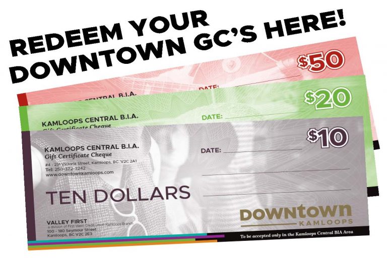 Downtown Kamloops Gift Certificates