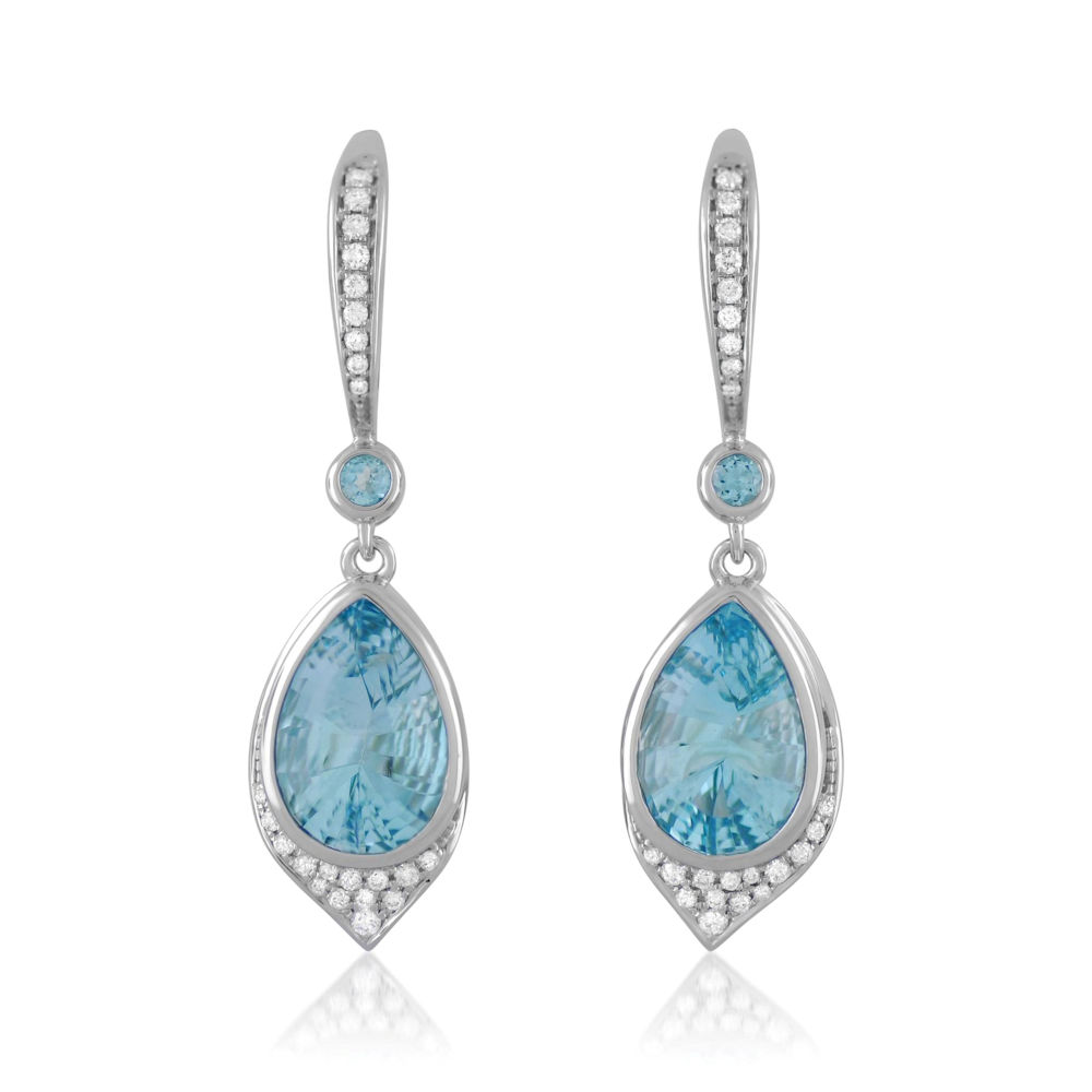 Blue Topaz Earrings