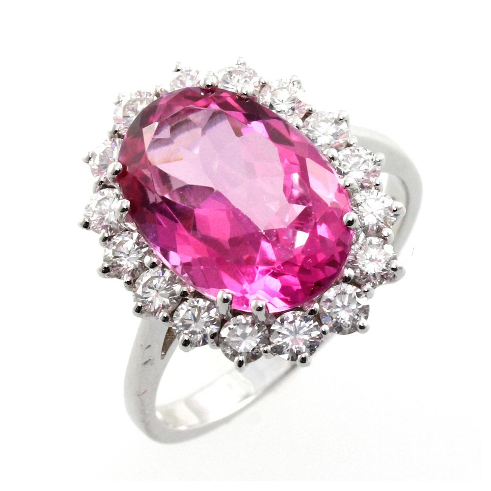 Pink Topaz Ring